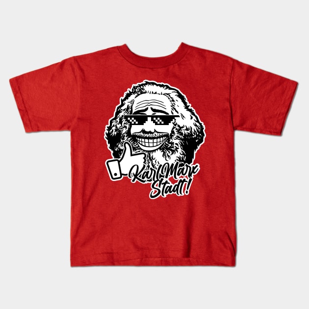 Karl Marx Stadt (two tone) Kids T-Shirt by GetThatCar